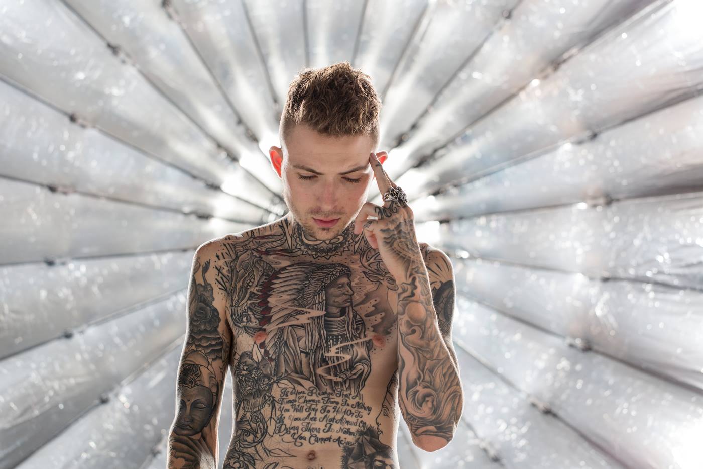 Caskey face tattoos | Orangetattooshop.com