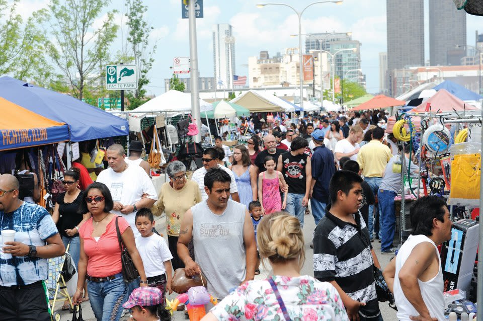 Maxwell Street Market in Chicago at Maxwell Street Market