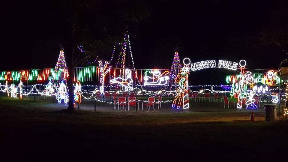 Elf Acres Christmas Light Drive Thru Park in San Antonio at Elf