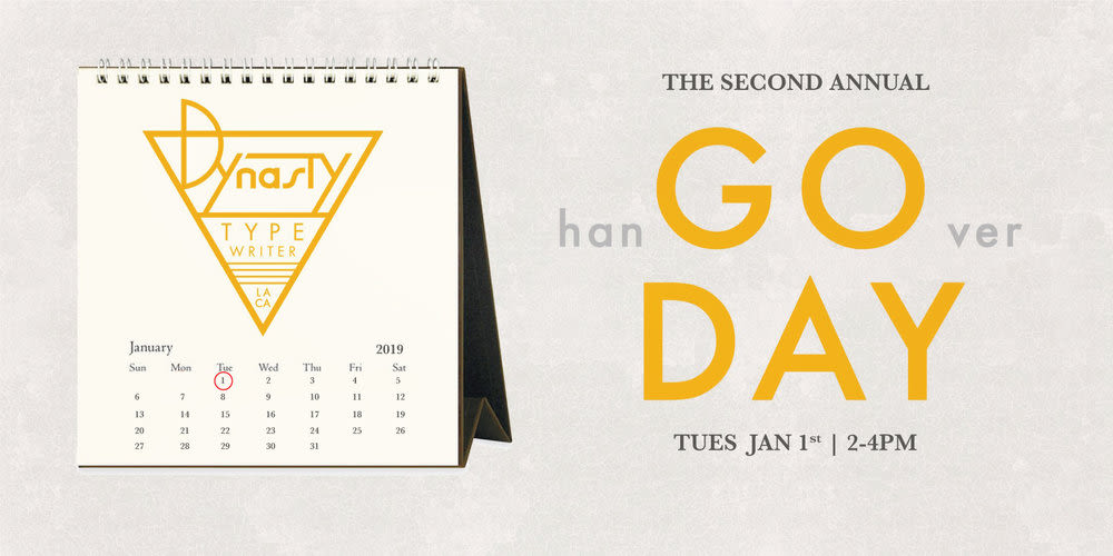 The Second Annual GO DAY! in Los Angeles at Dynasty Typewriter