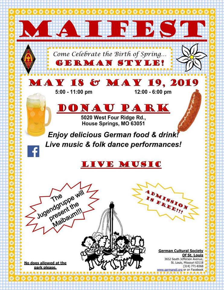 Maifest Saturday in St. Louis at German Cultural Society Of St.