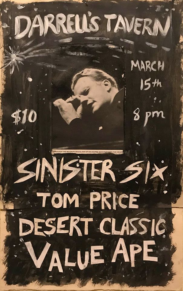 Sinister Six, Tom Price Desert Classic, Value Ape at Darrell's!