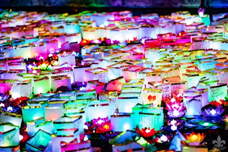 Wishing Lanterns in San Antonio at The San Antonio River Walk