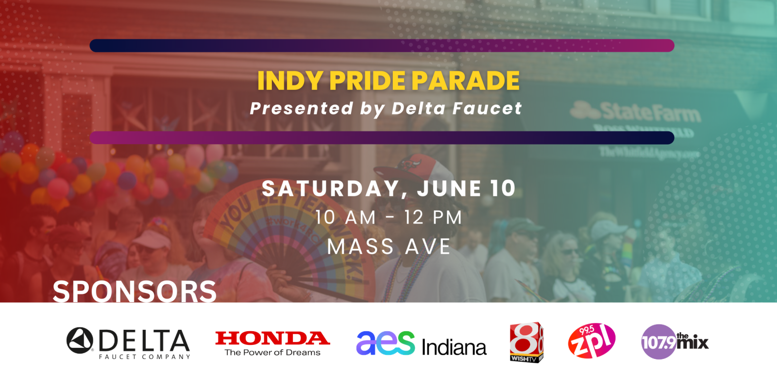 Indy Pride Parade presented by Delta Faucet Company in