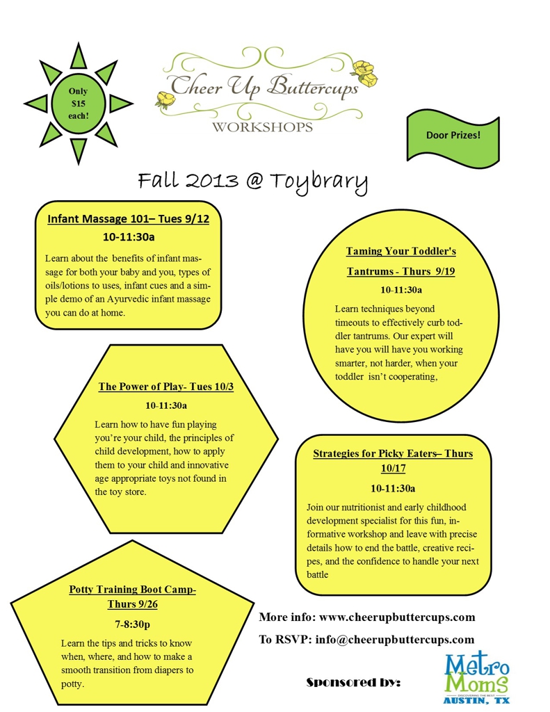 Infant Massage 101 in Austin at Toybrary Austin