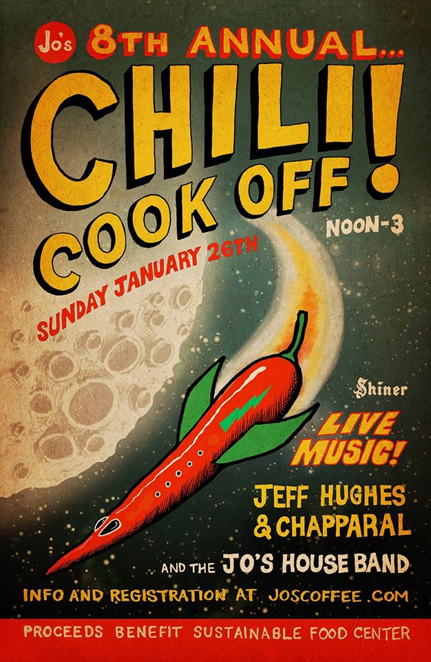 JO'S 8TH ANNUAL CHILI COOK OFF in Austin at Jo's Coffee South