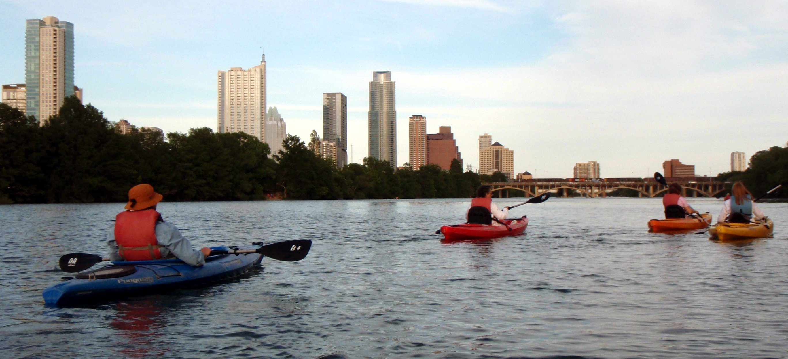 Canoeing, Kayaking, and Paddleboarding on Lady Bird Lake in