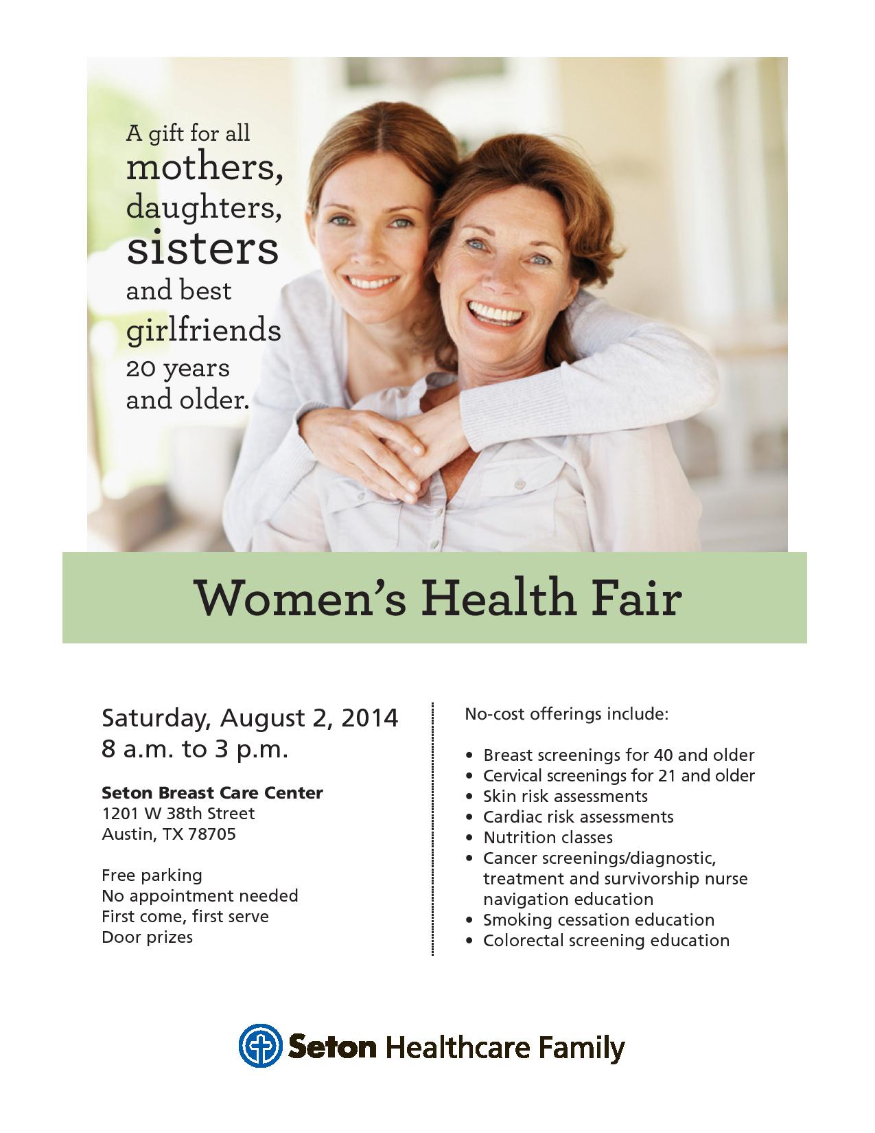 Women's Health Fair in Austin at Seton Breast Care Center