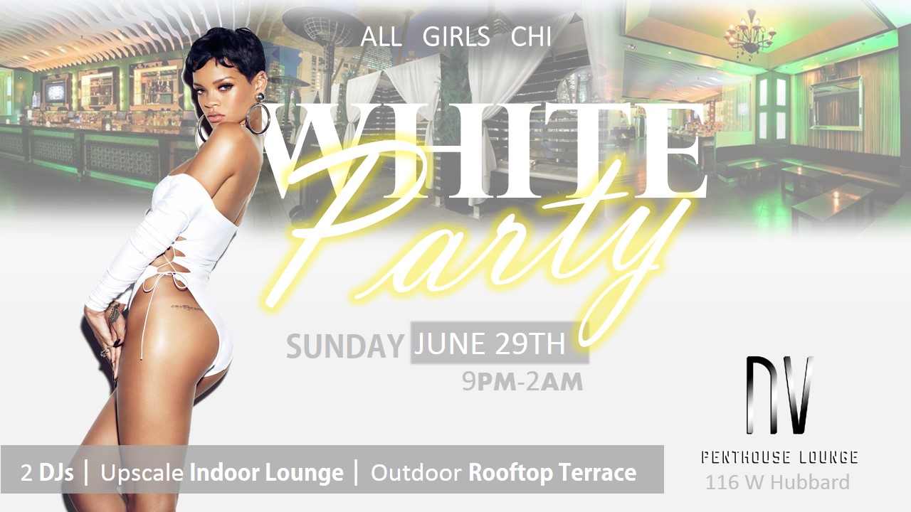 Rooftop White Party in Chicago at NV Penthouse Lounge