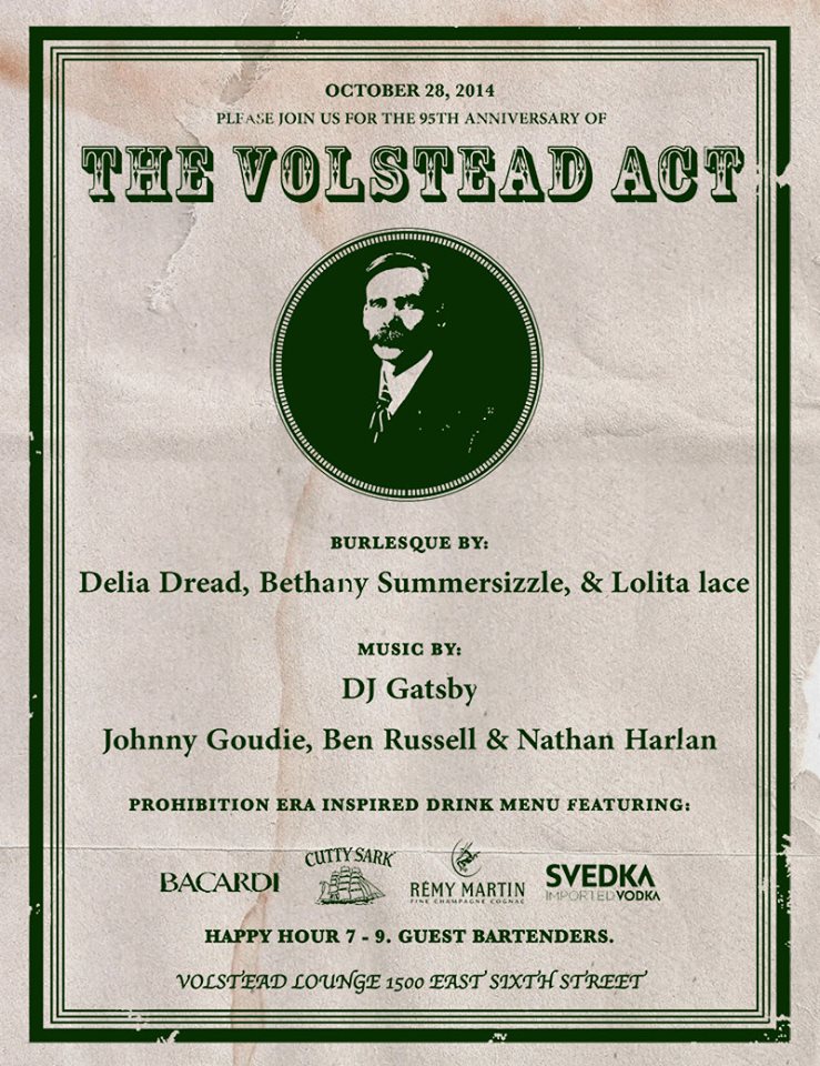 The Volstead Act Party in Austin at The Volstead Lounge