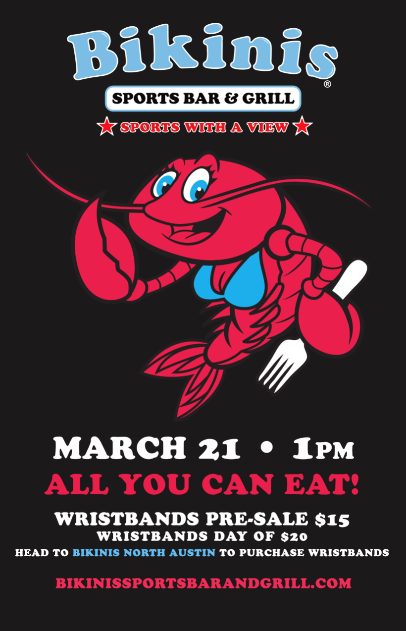 First Annual Bikini Crawfish Boil in Austin at CLOSED Bikinis