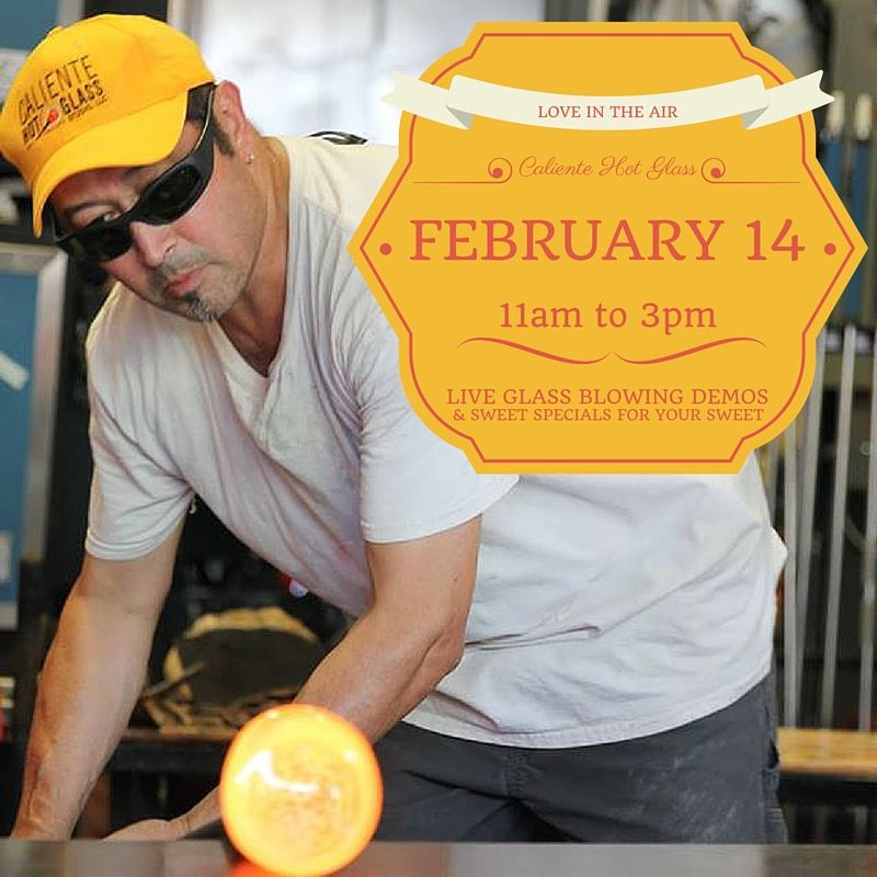 Love Edition Live Glass Blowing Demos in San Antonio at Caliente
