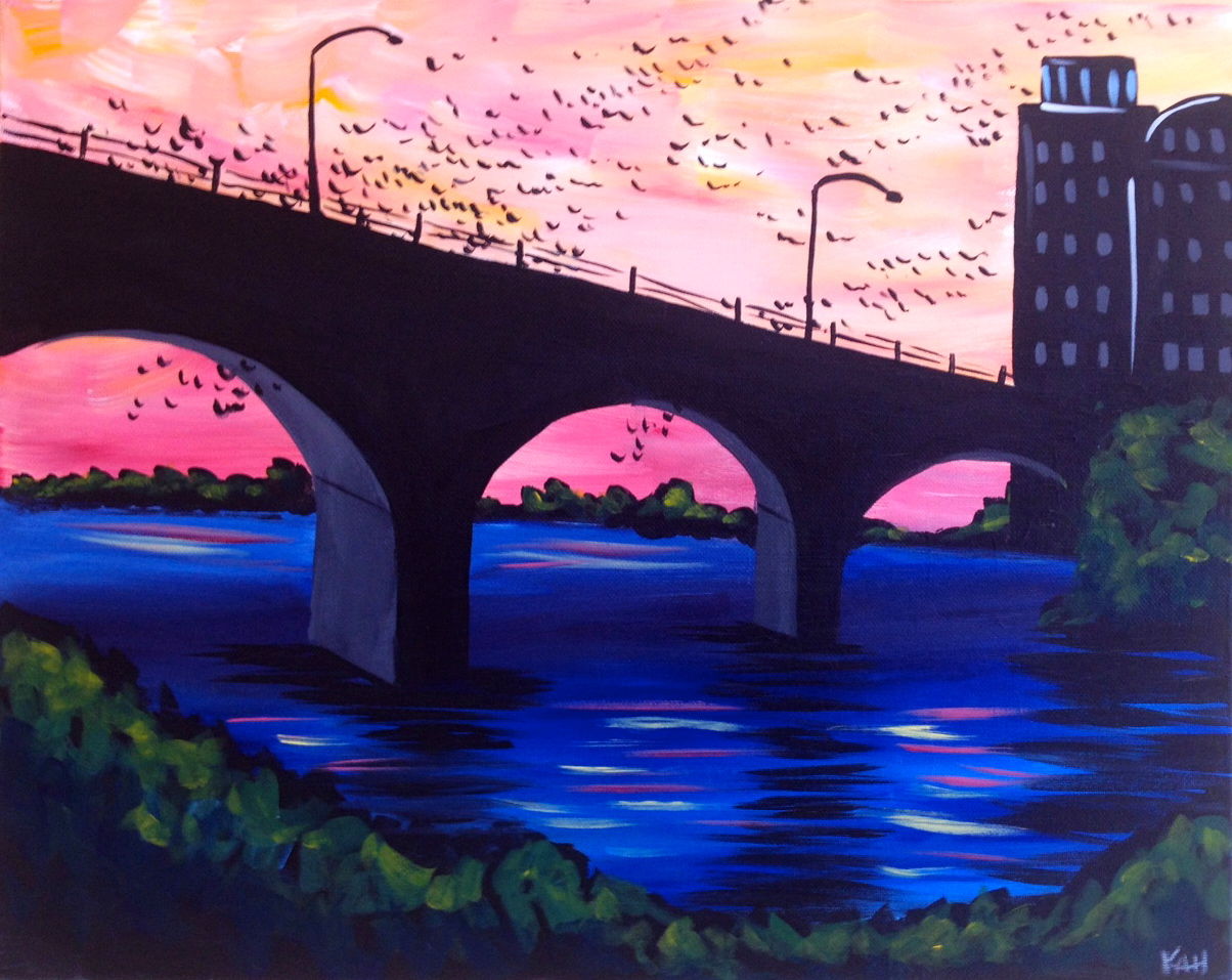 Bats Take Flight in Austin at Painting with a Twist Cedar Park