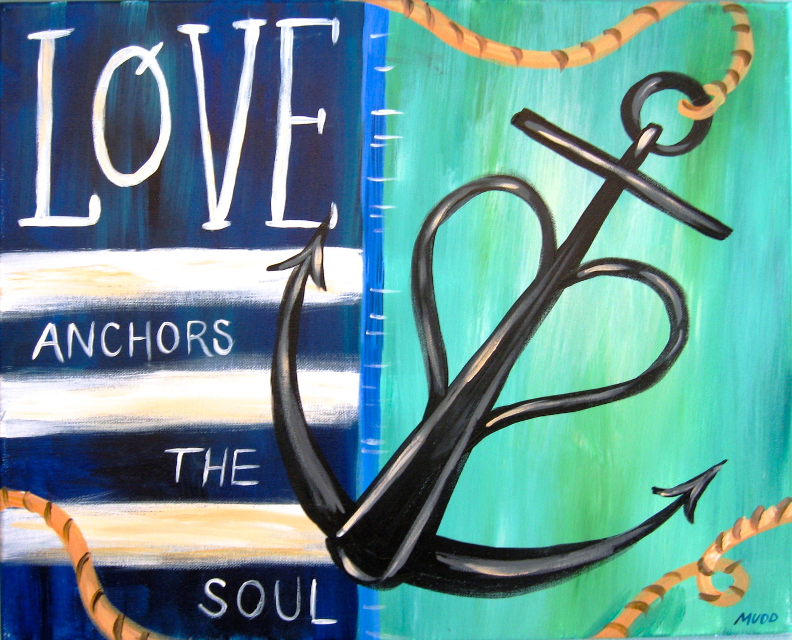Anchor of Love in Austin at Painting with a Twist Cedar Park