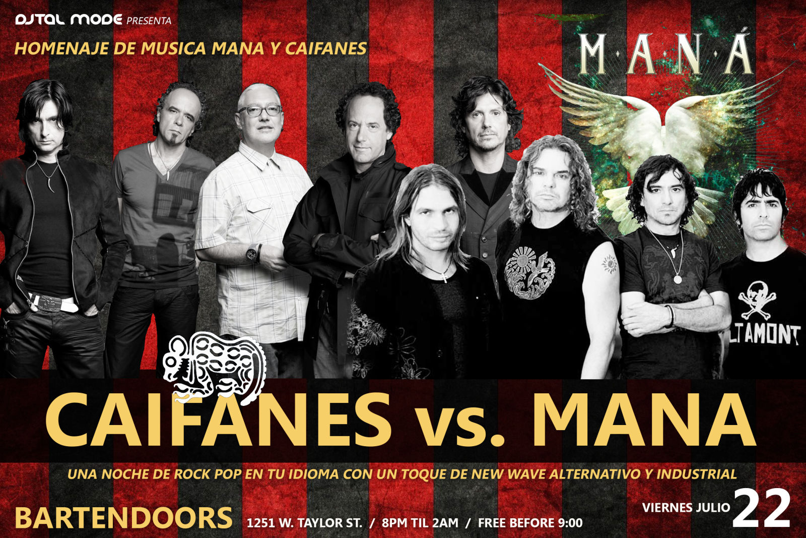 CAIFANES vs. Mana in Chicago at The Bar 10 Doors