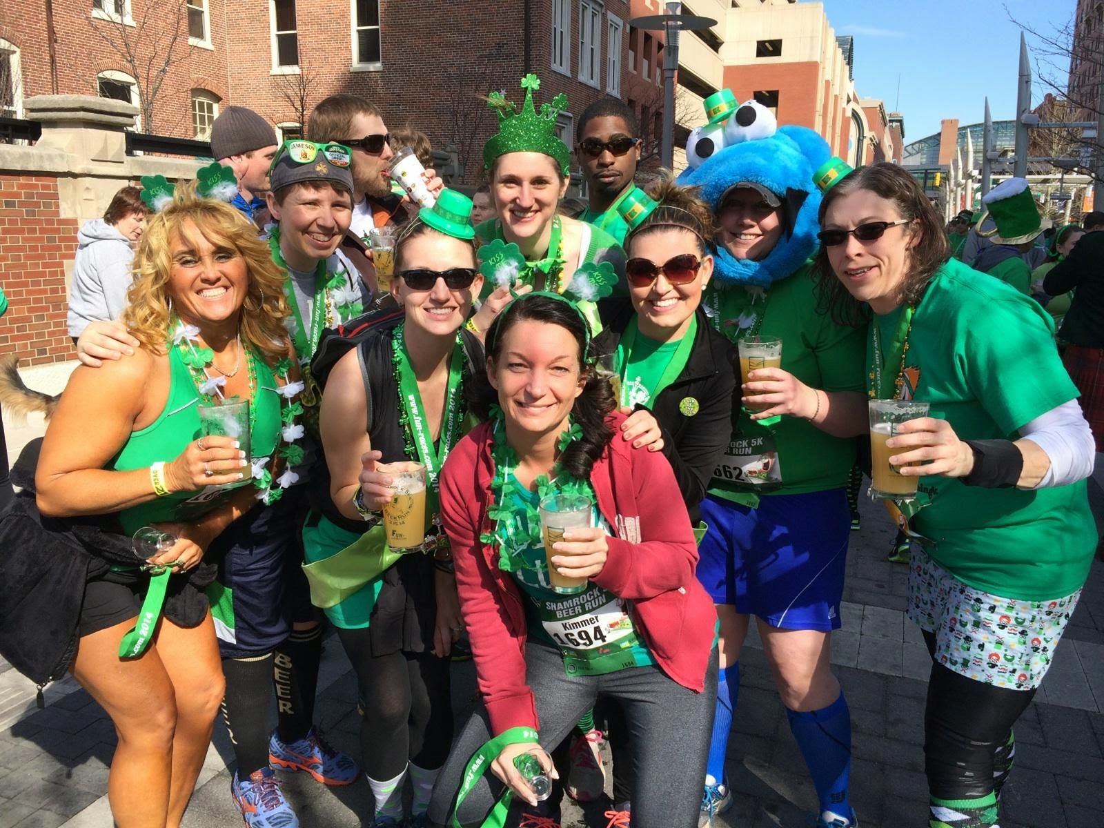 Shamrock 5K Beer Run in Indianapolis at Military Park White