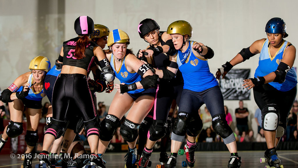 Texas Rollergirls Hustlers vs. Hell Marys in Austin at Austin
