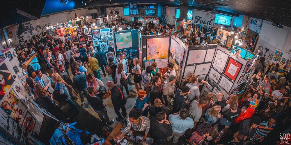 The Austin Pancakes & Booze Art Show in Austin at Elysium