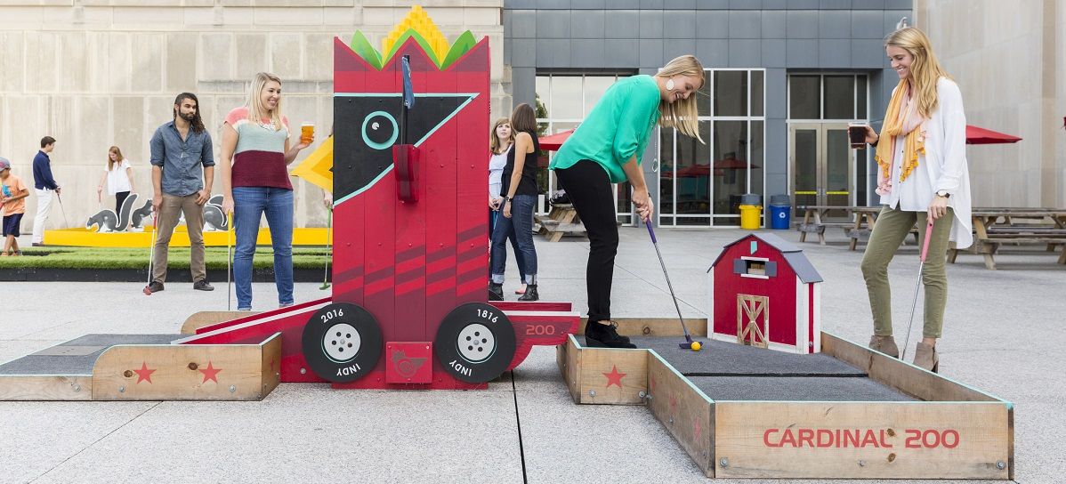 Mini Golf at the IMA in Indianapolis at Newfields