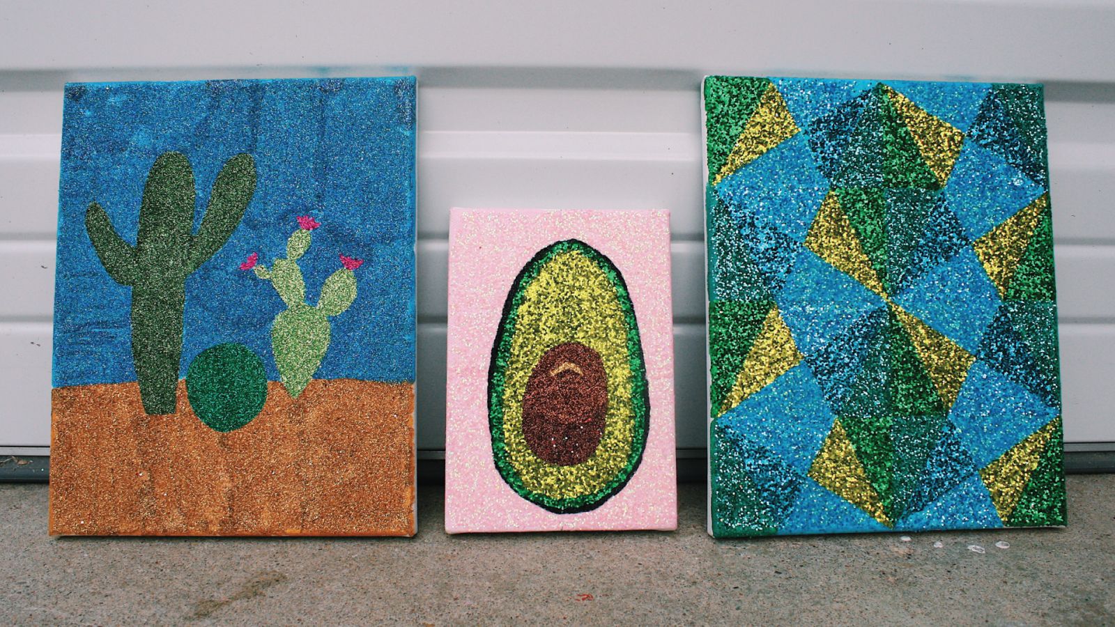 Glitter Painting in Austin at CRAFT