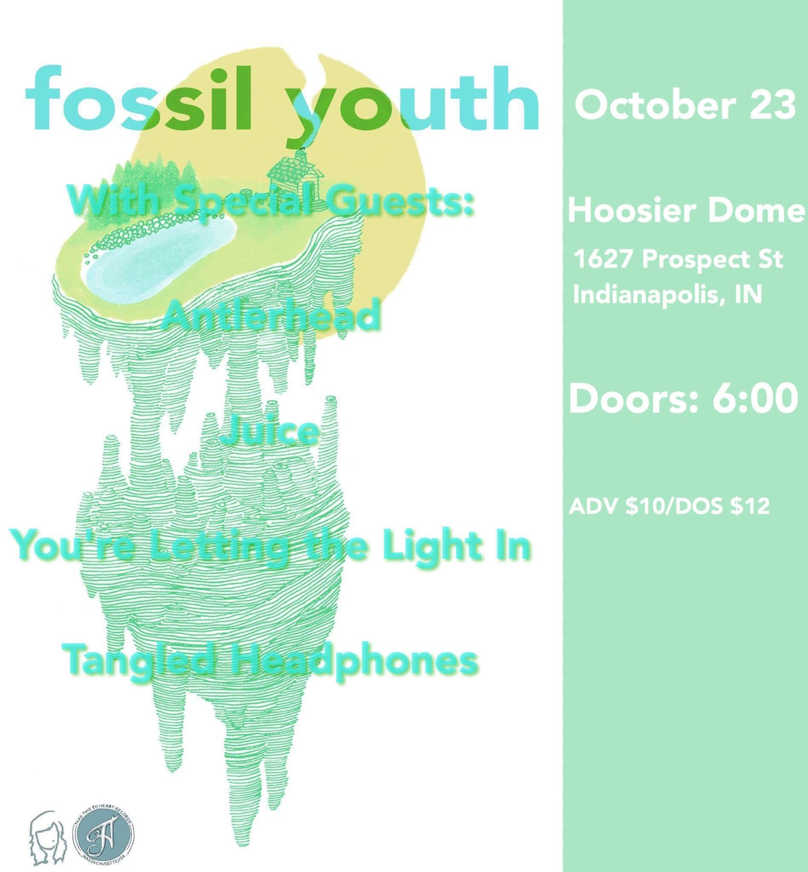 Fossil Youth, Antlerhead, Juice, You're Letting The Light In,