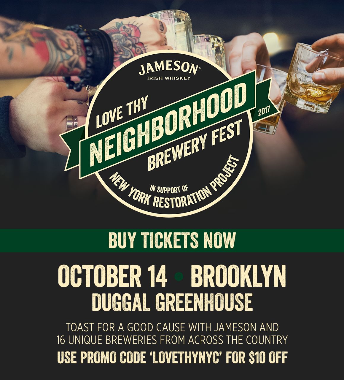 Love Thy Neighborhood Brewery Fest in NYC at Duggal Greenhouse
