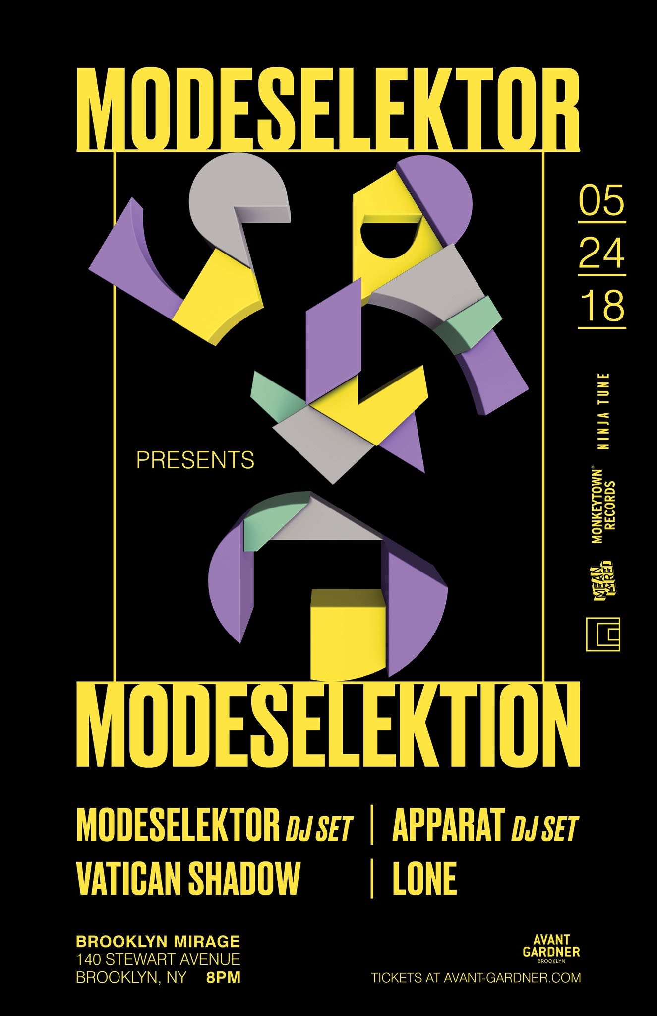 Modeselektor, Apparat, Vatican Shadow, Lone in Brooklyn at