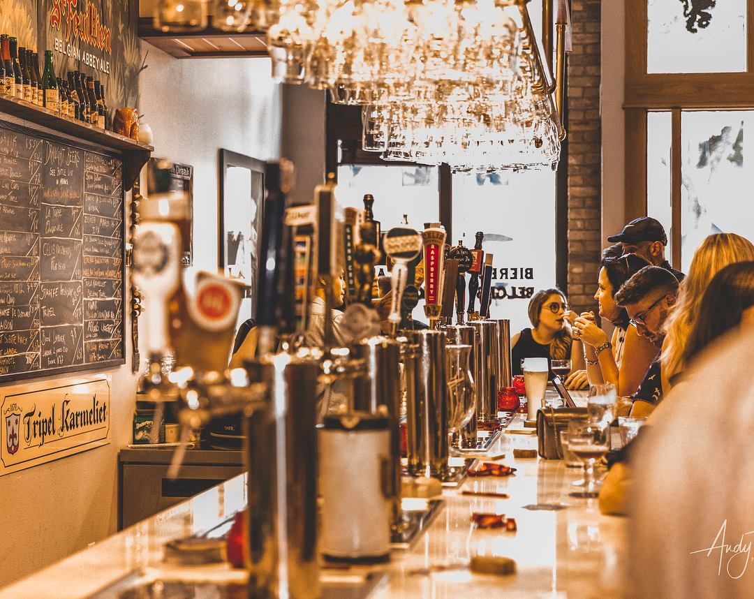 SpeedingTasting with Belgian Beers in Austin at Mort Subite