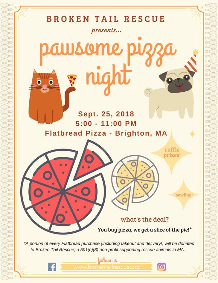 Pawsome Pizza Night in Brighton at Flatbread Company Brighton