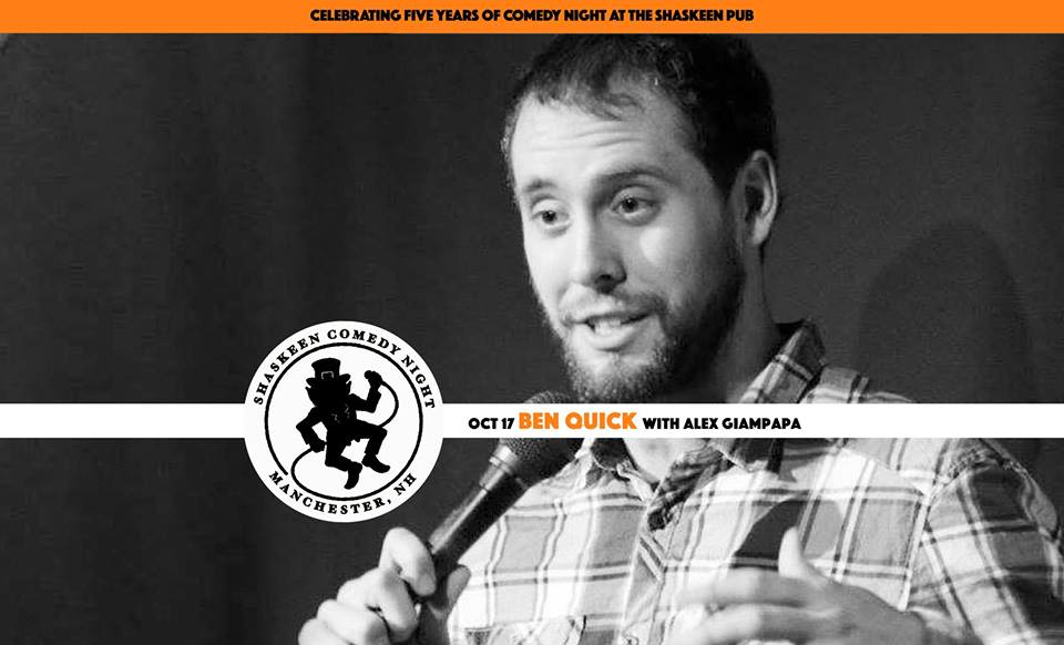 Shaskeen Comedy Ben Quick with Alex Giampapa in Manchester at