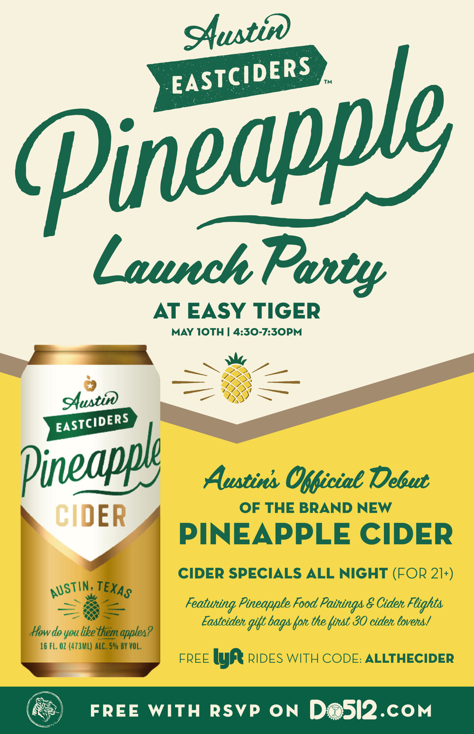 Austin Eastciders Pineapple Launch Party (Free w/ RSVP on Do512)