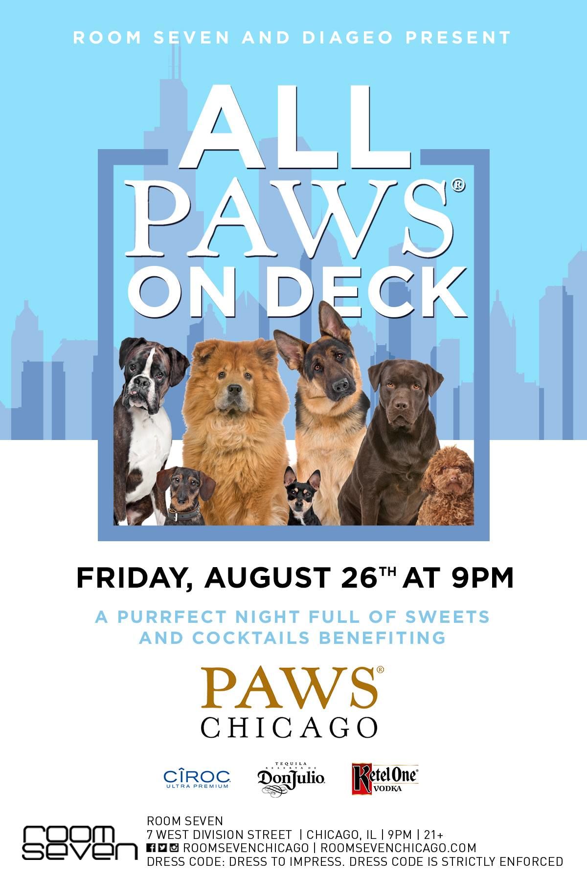 All Paws On Deck! in Chicago at CLOSED Room Seven