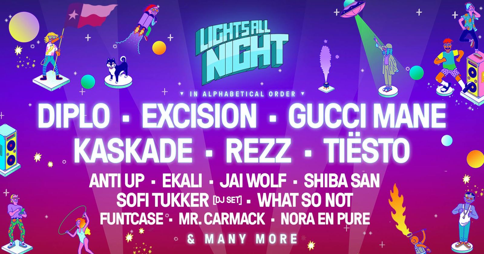 Lights All Night 2018 in Dallas at Dallas Market Hall
