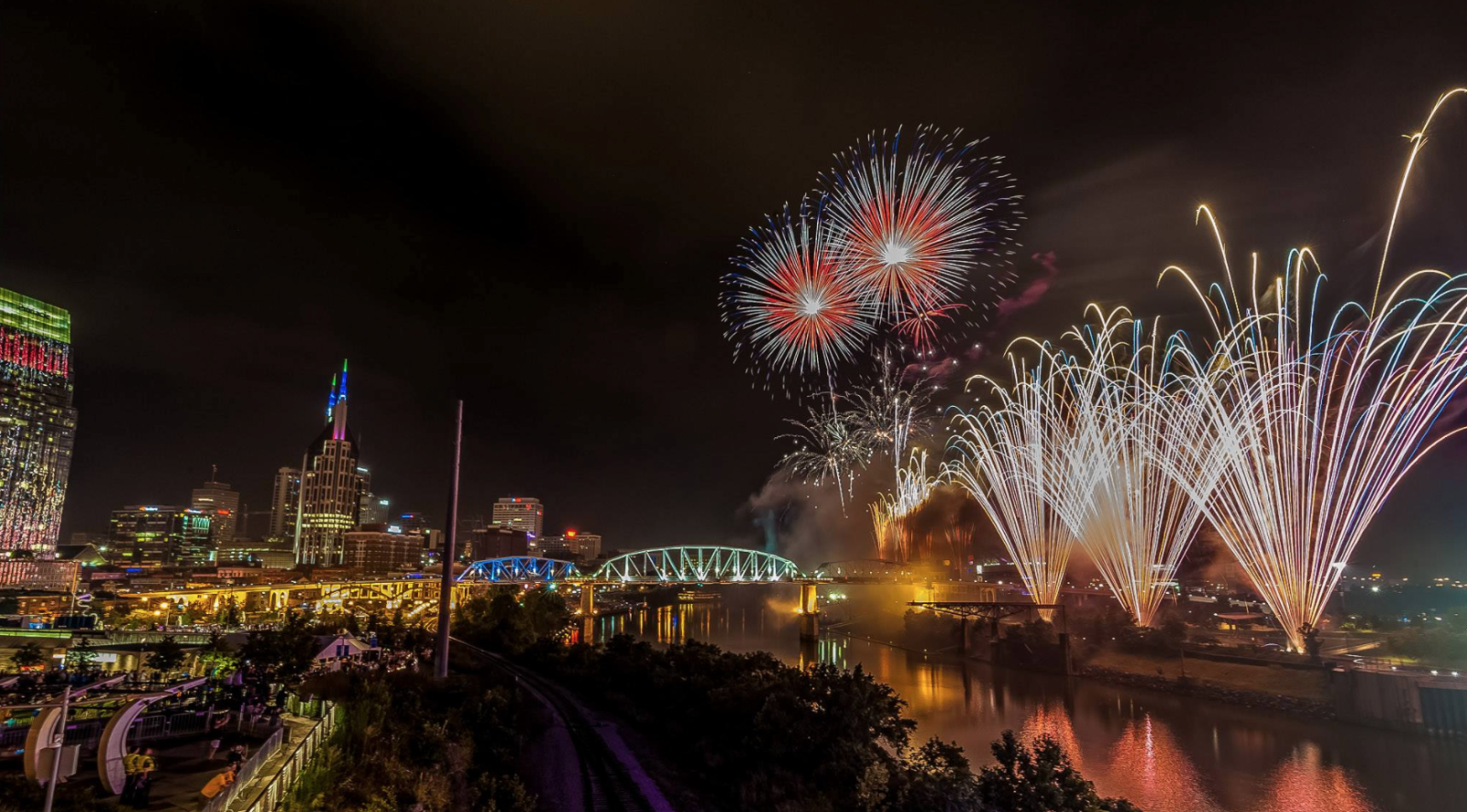 4th Of July In Nashville Fireworks Festivities